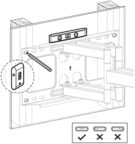 equip 650335 37-80 Inch Full Motion TV Wall Mount Bracket B02