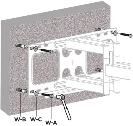 equip 650335 37-80 Inch Full Motion TV Wall Mount Bracket B07