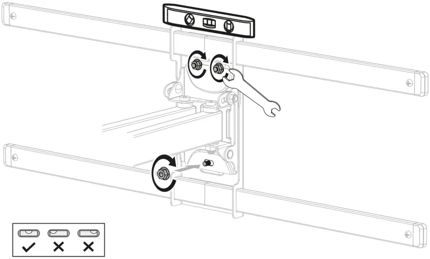 equip 650335 37-80 Inch Full Motion TV Wall Mount Bracket B10