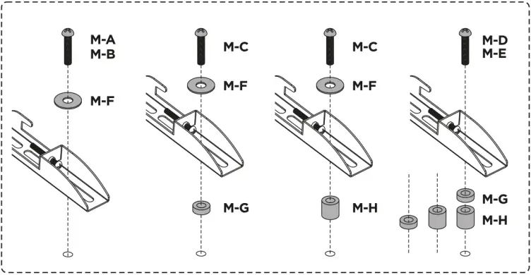 equip 650335 37-80 Inch Full Motion TV Wall Mount Bracket B13
