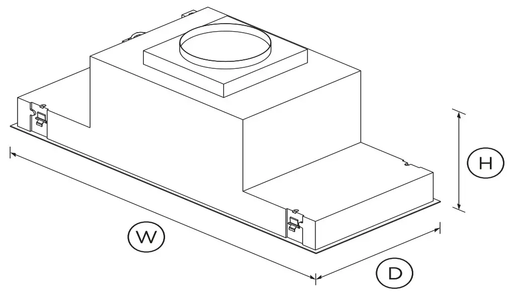 FISHER PAYKEL HPB4819 12 N Insert Range Hood 48 Icnh - Fig