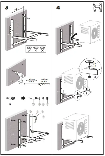 AIRFIX SAW001 Air Conditioner Bracket - 2