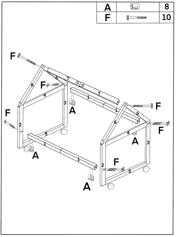 OTTO WF289696AAW House Bed - Fig 5
