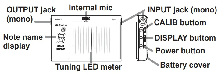 KORG-CS-RD-Custom-Series-Tuner-Red-FIG-1