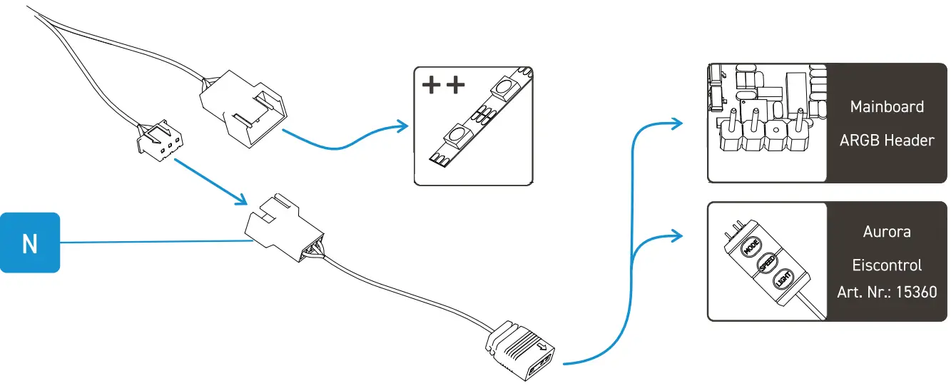 Connect ARGB lighting