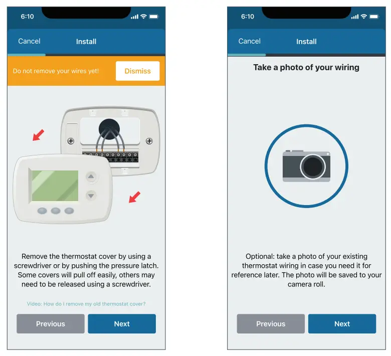 Remove Old Thermostat Cover