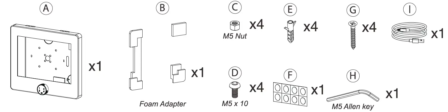 CTA PAD-PARAWPCL Universal Digital Password Locking Security Wall Mount Enclosure 1