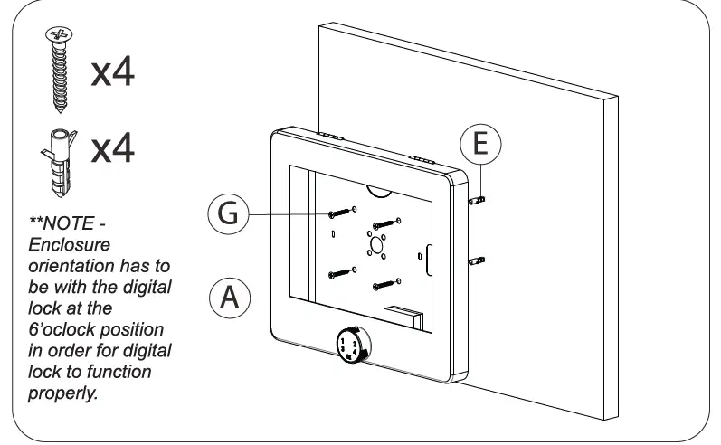 CTA PAD-PARAWPCL Universal Digital Password Locking Security Wall Mount Enclosure 2