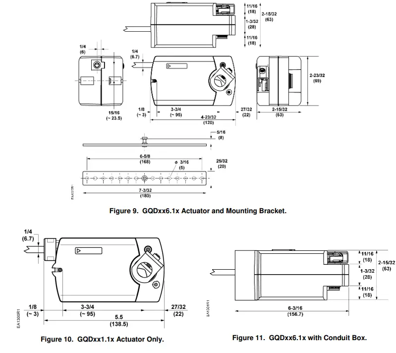 SIEMENS-OpenAir-GQD-Series-Electronic-Damper-Actuators-FIG-8