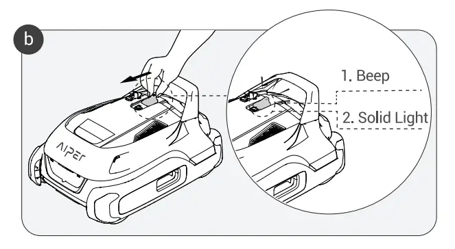 AIPER Seagull Plus Robotic Pool Cleaner - Cleaning 5