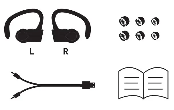 WAVE Sport True Wireless Earbuds - PACKAGE CONTENTS