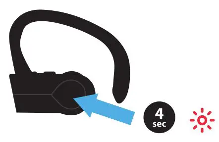 WAVE Sport True Wireless Earbuds - POWERING OFF