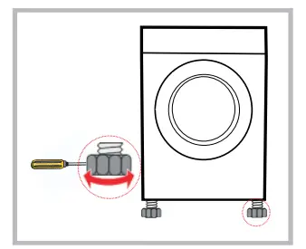 Midea MD100A70 Dryer - Level Adjusting