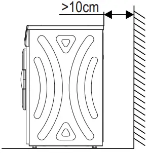 Midea MD100A70 Dryer - Position