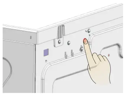 Midea MD100A70 Dryer - Reset Button
