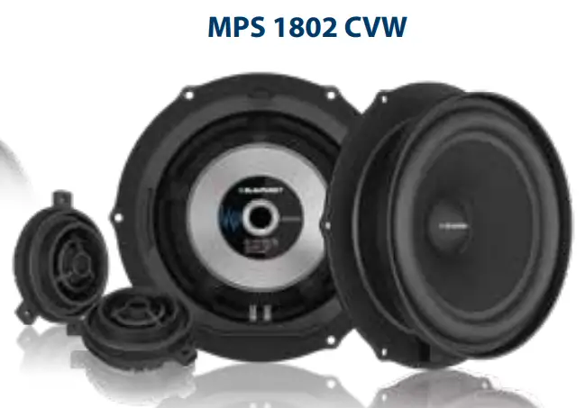 BLAUPUNKT MPS-1802-CVW 6.5 inch Volkswagen Plug and Play 2-Way Component Speaker - fig2