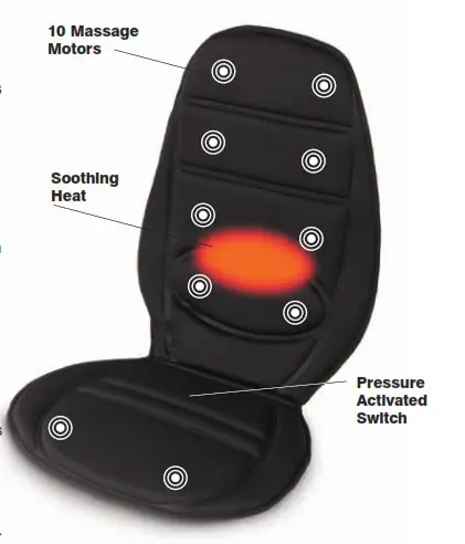 Homedics BK-P200 10 Motor Back Massager 2
