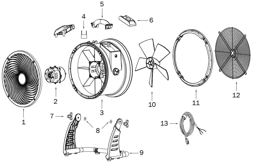 XPOWER FC-100 Air Circulator, Carpet Dryer - Description