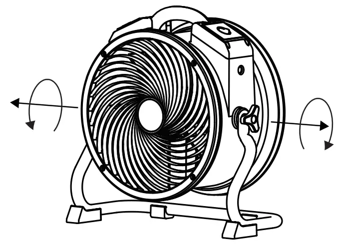 XPOWER FC-100 Air Circulator, Carpet Dryer - Handles