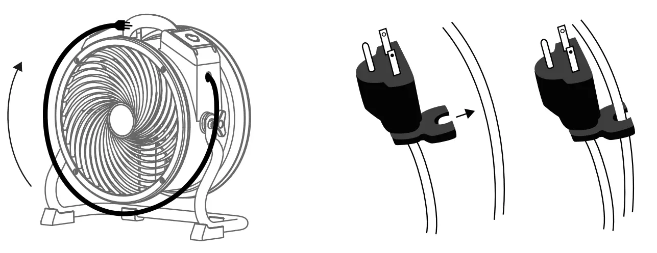 XPOWER FC-100 Air Circulator, Carpet Dryer - Handles2