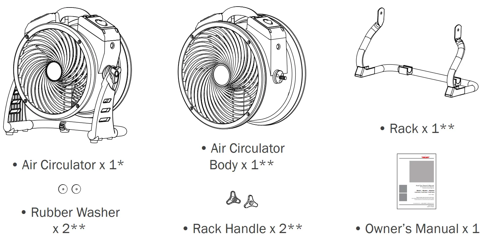 XPOWER FC-100 Air Circulator, Carpet Dryer - Items