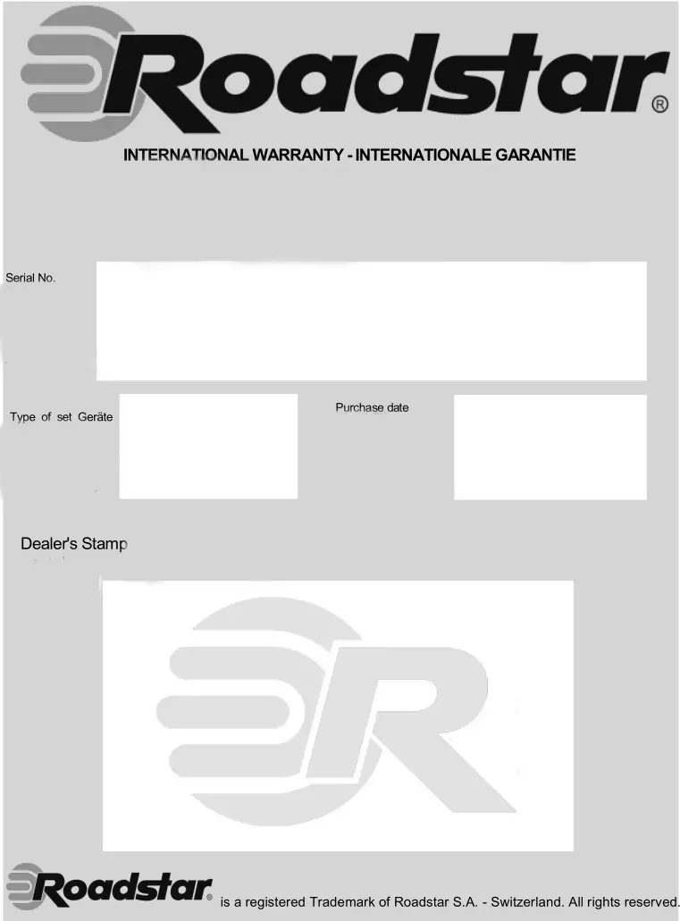 Roadstar TRA-300D+ Portable DAB+ FM Radio - Roadstar