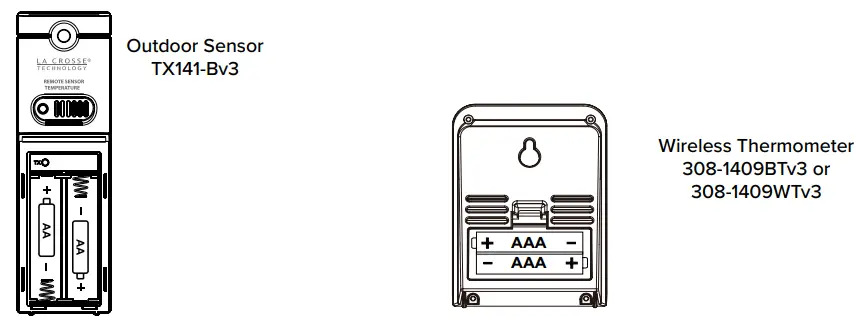 LA CROSSE TECHNOLOGY 308-1409BTV3 Temperature Sensor - figure 2