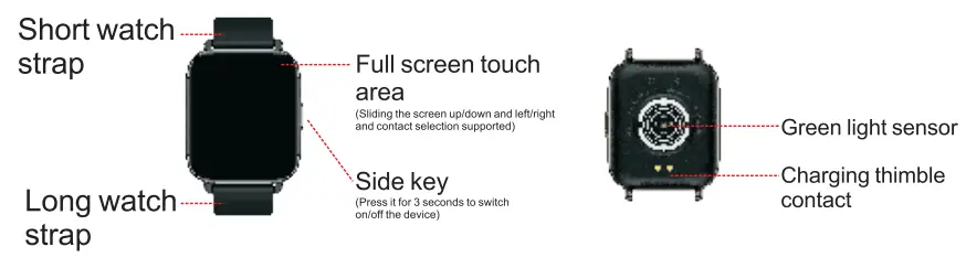 Glory Fit P32A Intelligent Smart Watch - overview