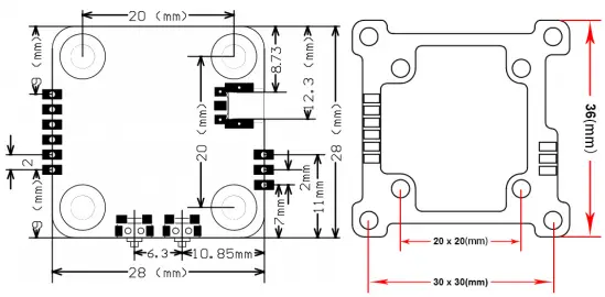 Product dimensions