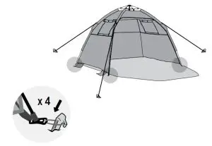 anko Jolla Instant-Up Beach Shelter - BEACH SHELTER 4