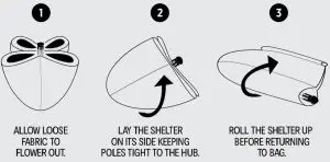 anko Jolla Instant-Up Beach Shelter - PACKING