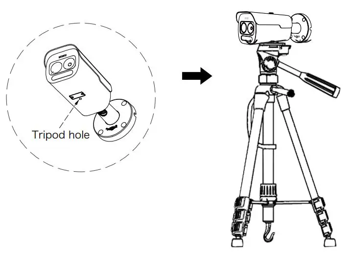 Longse BMMH32 Dual Smart IP Camera User Guide - Tripod Mounting