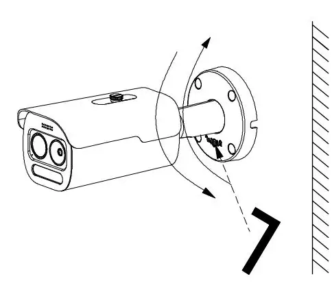 Longse BMMH32 Dual Smart IP Camera User Guide - Use a hexagon wrench to loosen the fixing screws