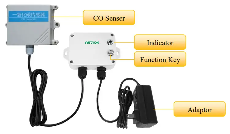 netvox R718PA1 Wireless CO Sensor - Appearance