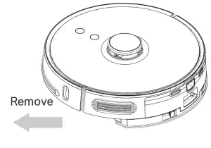 VIOMI Robot Vacuum S9 UV Automatic Dirt Disposalal - sides of bumper.