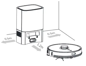 VIOMI Robot Vacuum S9 UV Automatic Dirt Disposalal - switch the vacuum