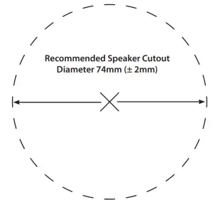 Philex i Star Wireless Bluetooth Ceiling Speaker Kit -Diameter