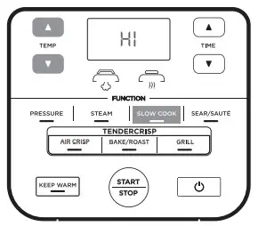 NINJA OP300UK Multi Cooker - COOK button