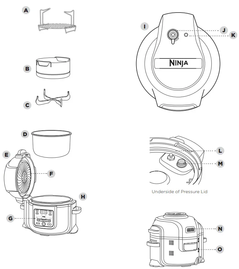 NINJA OP300UK Multi Cooker - PARTS