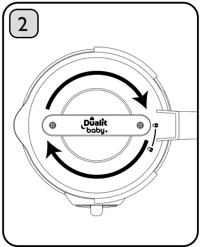 Dualit 11060 Baby Food Maker - Twist the Lid