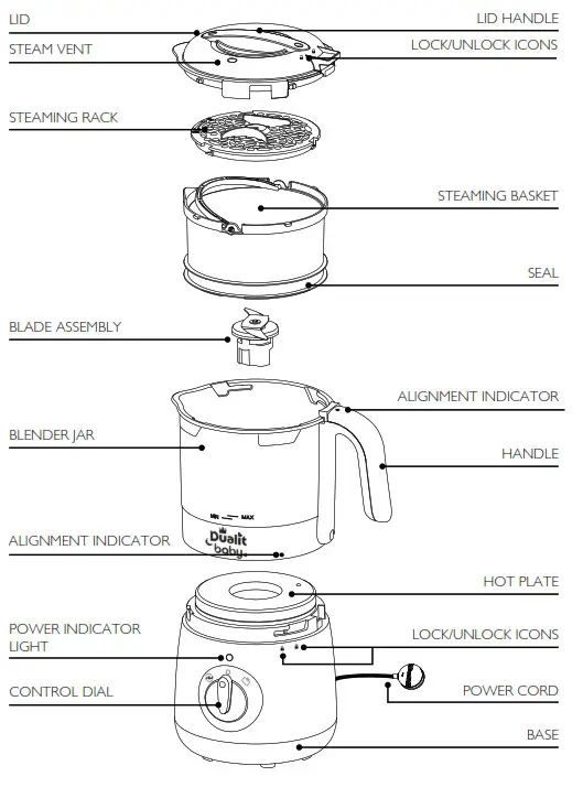 Dualit 11060 Baby Food Maker - YOUR BABY FOOD
