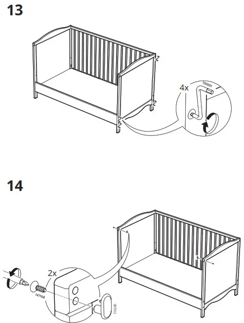 IKEA SMAGORA 60x120cm Cot- 13