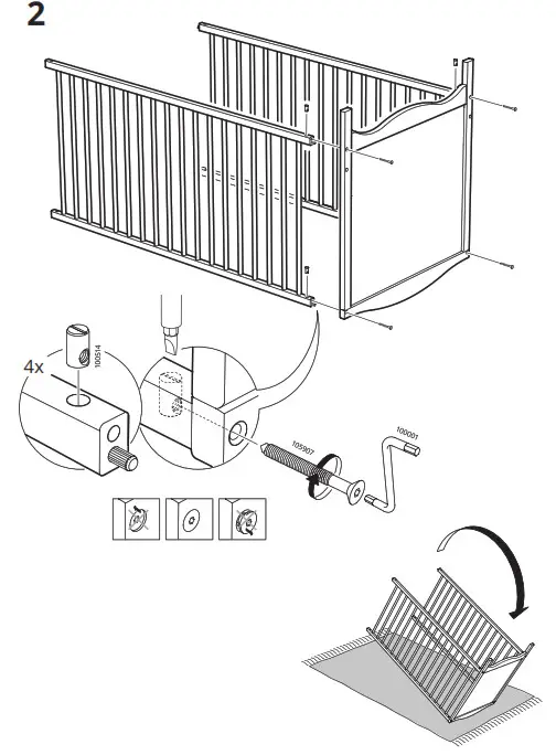 IKEA SMAGORA 60x120cm Cot- 2
