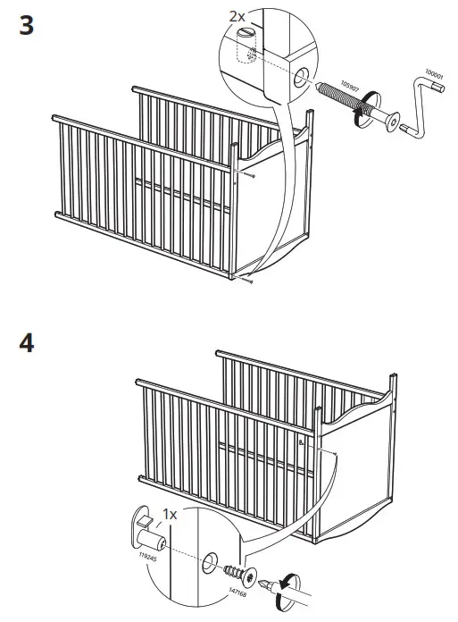 IKEA SMAGORA 60x120cm Cot- 4