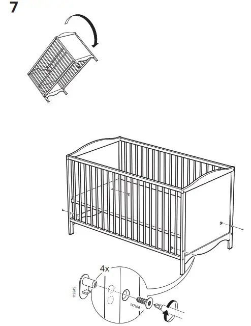 IKEA SMAGORA 60x120cm Cot- 7