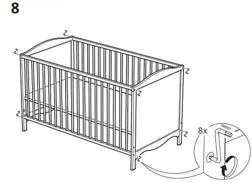 IKEA SMAGORA 60x120cm Cot- 8