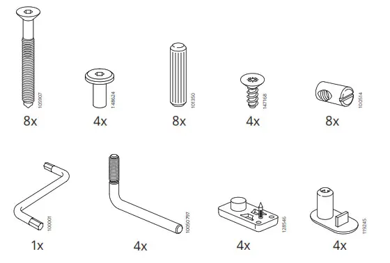 IKEA SMAGORA 60x120cm Cot- Screw