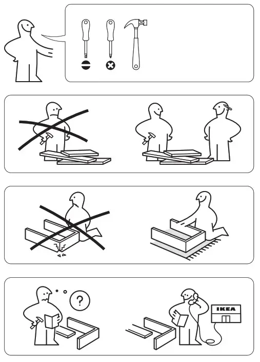 IKEA SMAGORA 60x120cm Cot- Tools