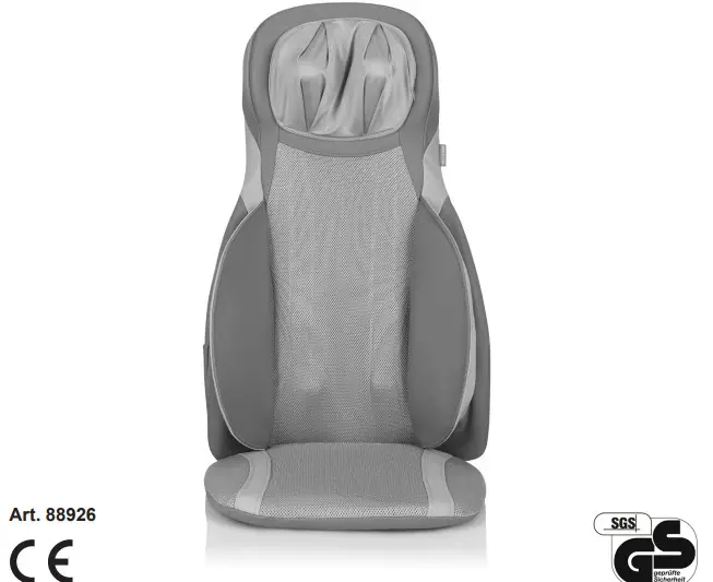 medisana 88926 Comfort Shiatsu Massage Seat Cover