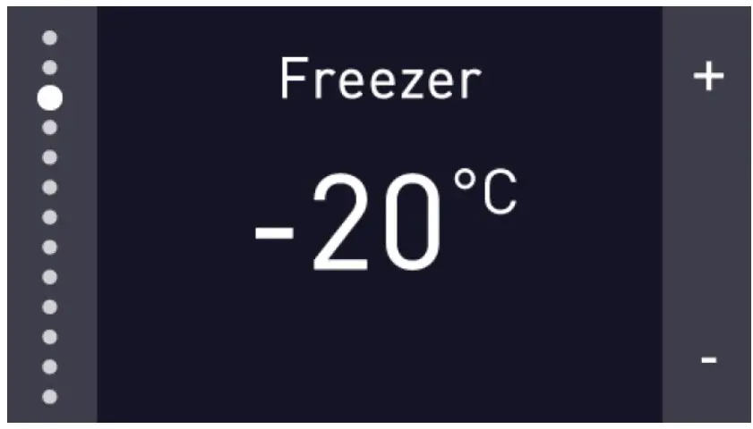 beko BBBF3019IMWESS Refrigerator - Freezer Compartment Setting Function